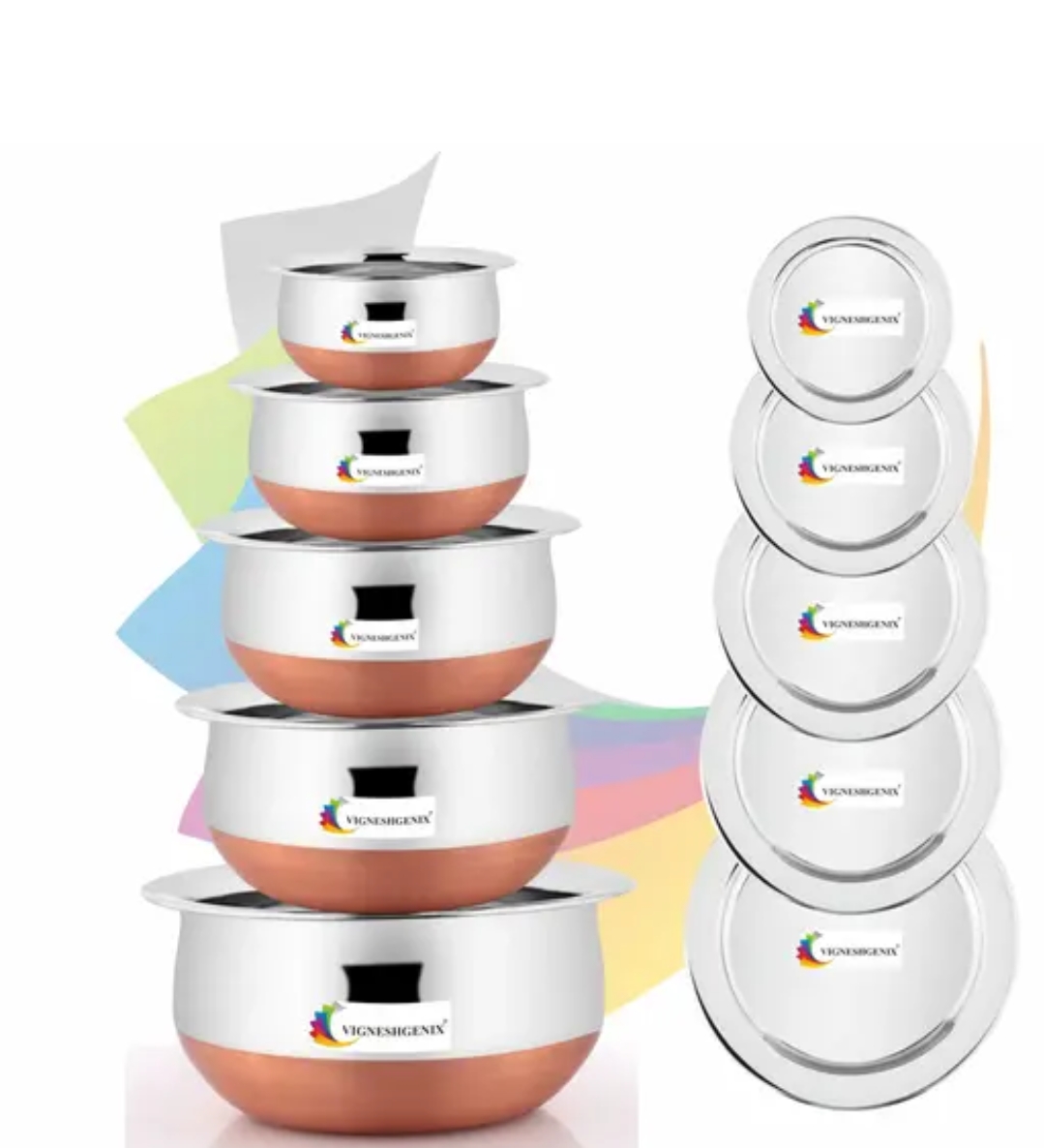 Copper Bottom Handi 5 Pcs 