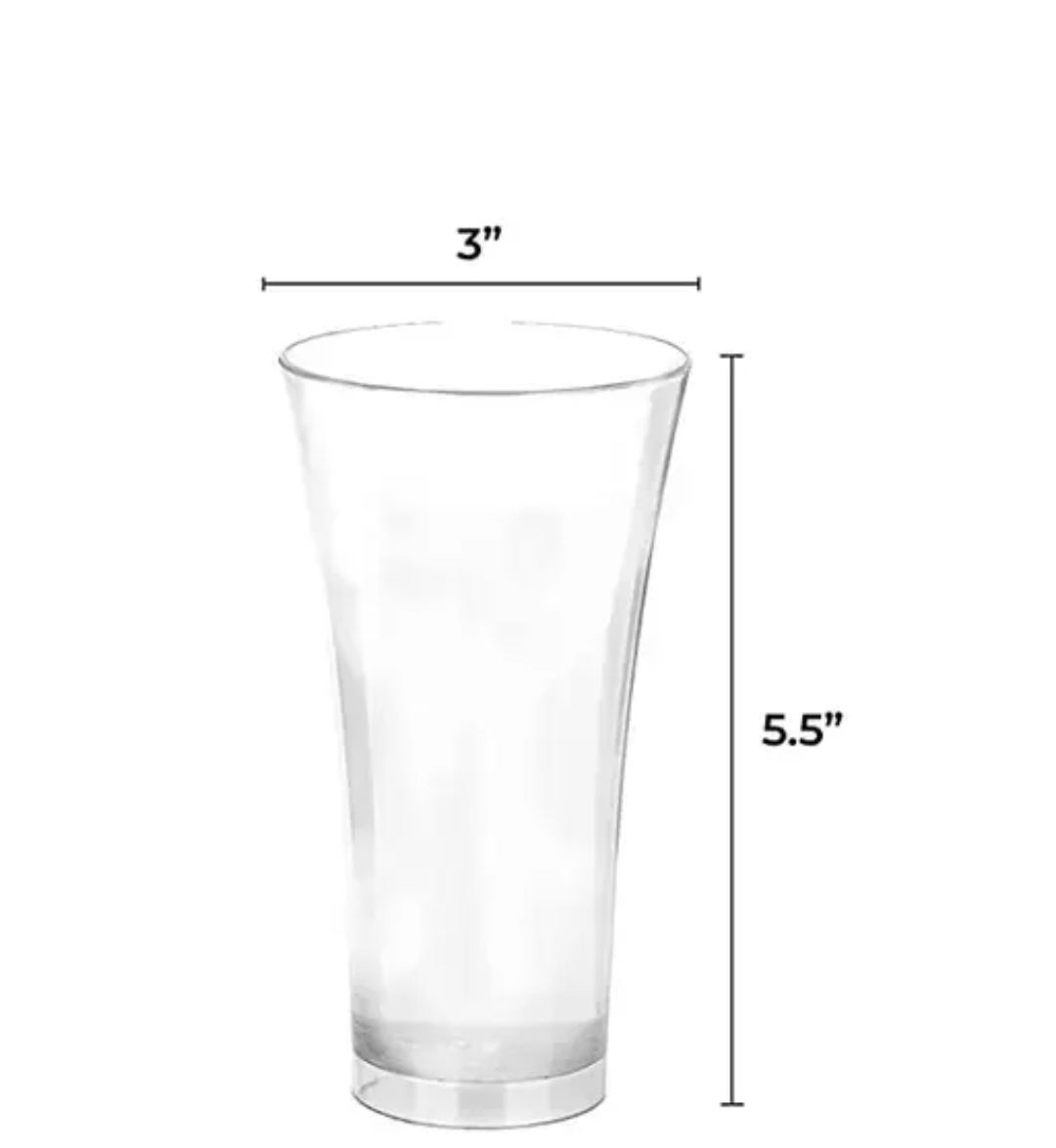 Unbreakable plastic glasses 6 pcs