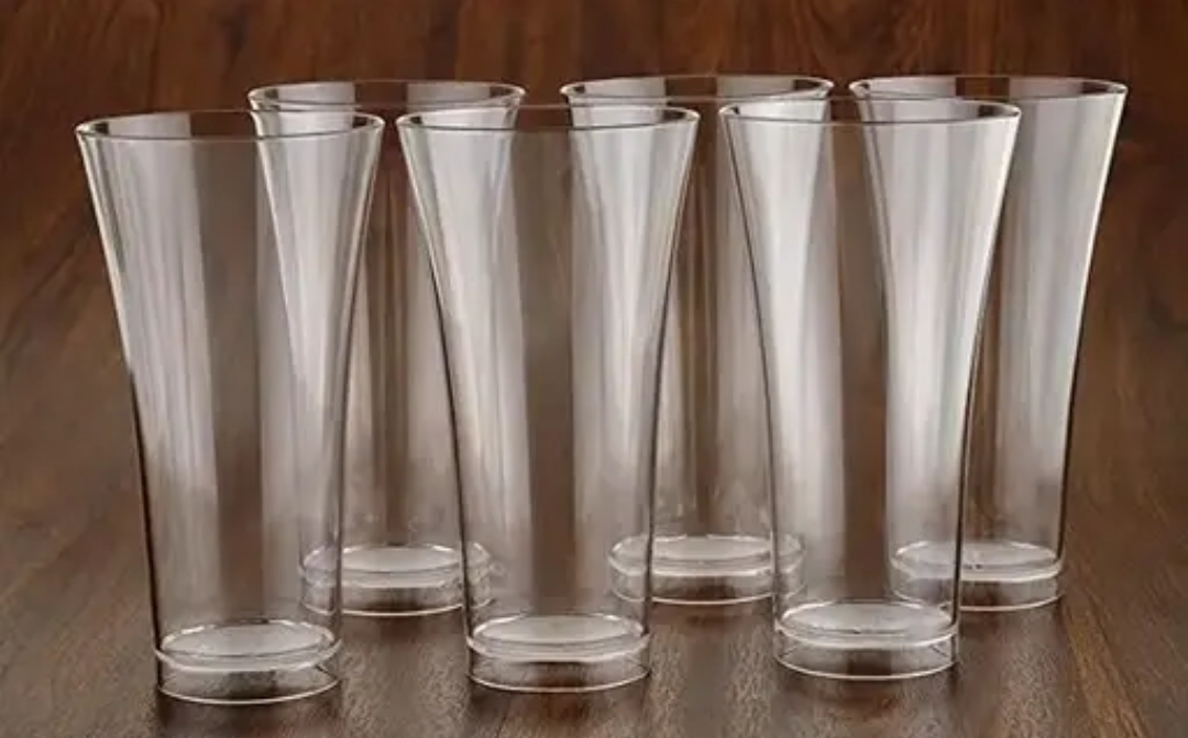 Unbreakable plastic glasses 6 pcs