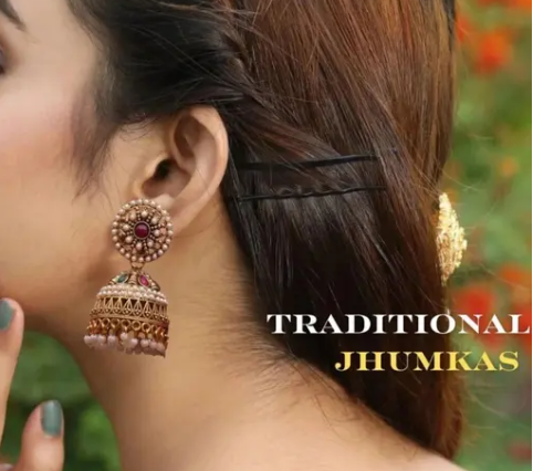 Antique Designer Jhumka Earrings for beautiful Girls & Women