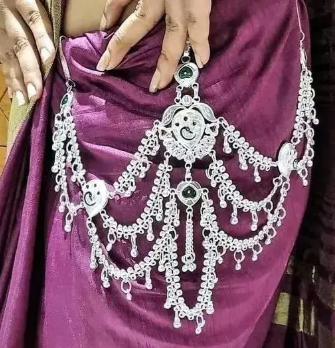 New Brass Silver Plated Kamarbandh for Women