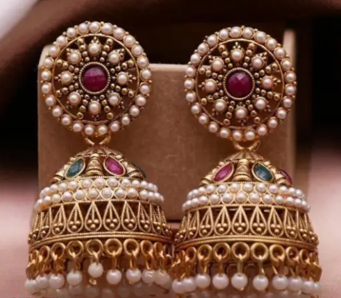 Antique Designer Jhumka Earrings for beautiful Girls & Women